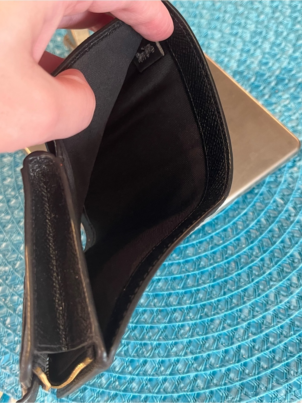 Coach Compact Black Wallet - Picture 12 of 13